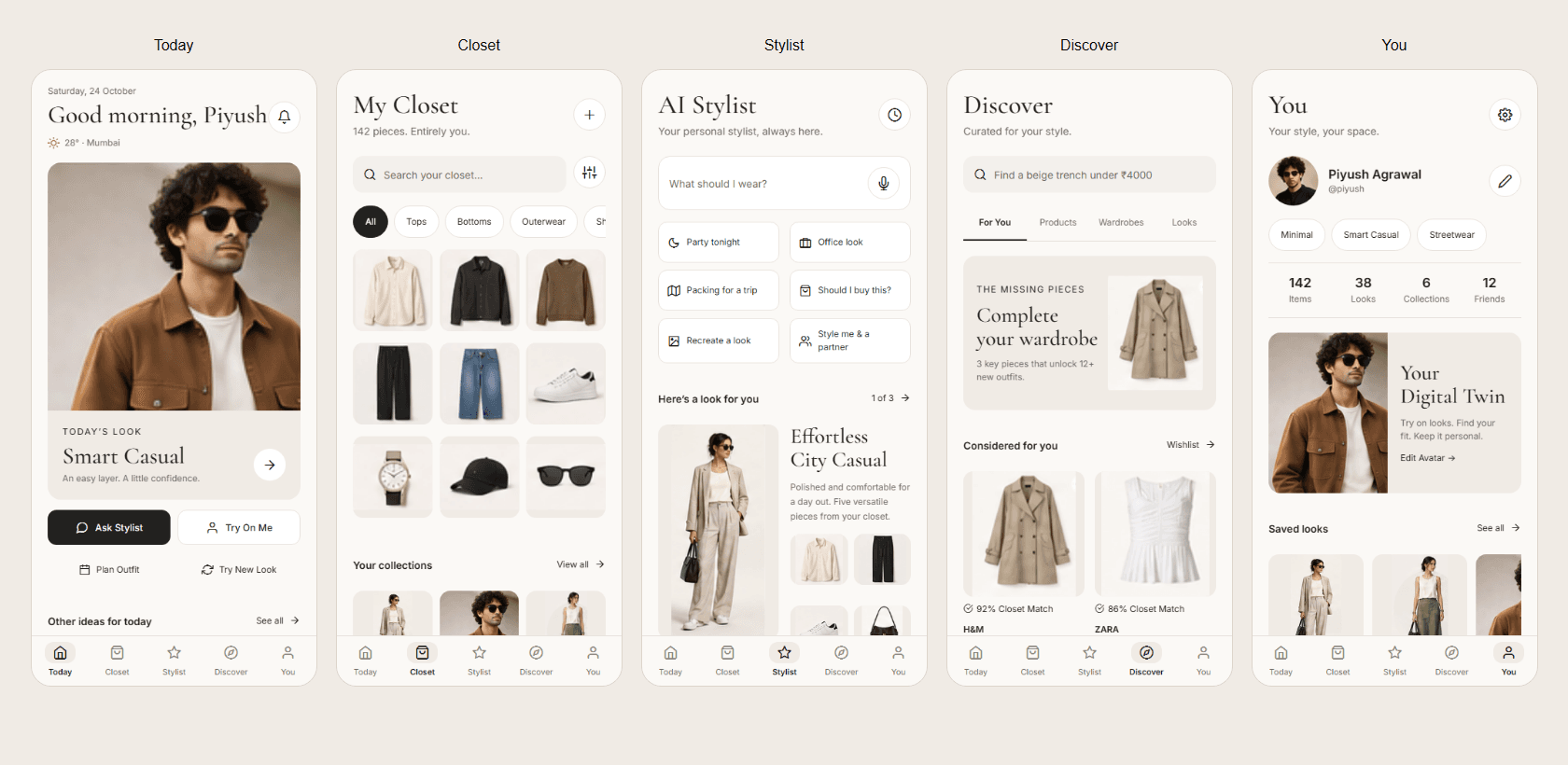 Outfique AI wardrobe and personal styling application